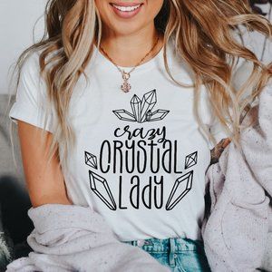 Crazy Crystal Lady T-shirt Halloween Shirt